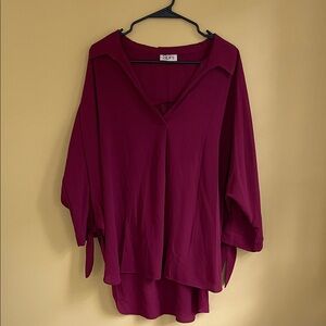 Spin USA Women's Burgundy Top